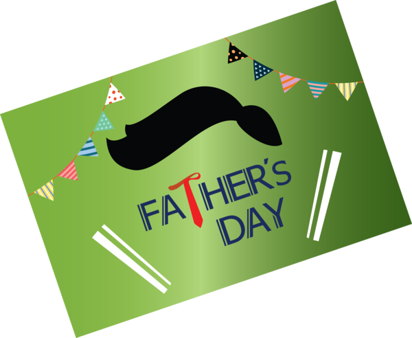 Transparent Father's Day Green Logo Font for Happy Father's Day for Fathers Day