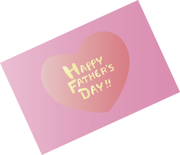 Transparent Father's Day Pink Text Font for Happy Father's Day for Fathers Day