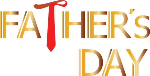 Transparent Father's Day Font Text Line for Happy Father's Day for Fathers Day