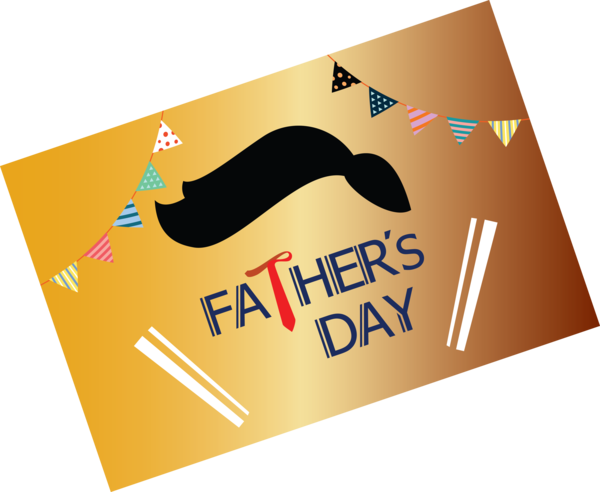 Transparent Father's Day Logo Font Design for Happy Father's Day for Fathers Day