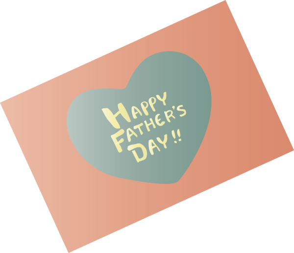 Transparent Father's Day Text Font Heart for Happy Father's Day for Fathers Day