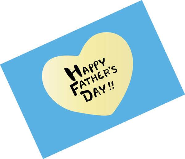 Transparent Father's Day Text Turquoise Font for Happy Father's Day for Fathers Day