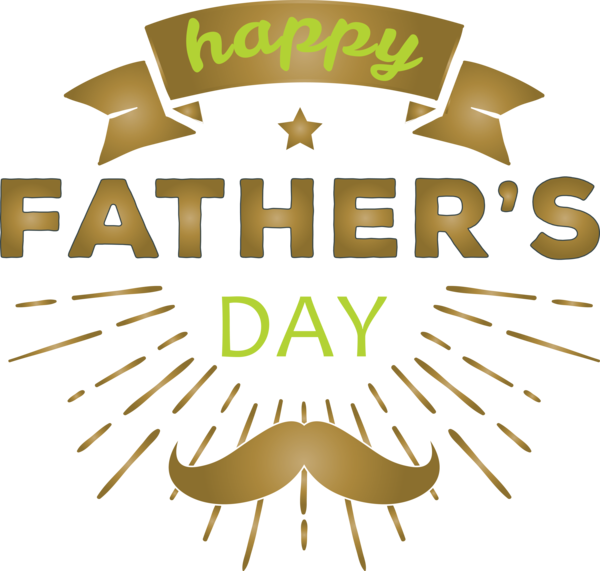 Transparent Father's Day Text Logo Font for Happy Father's Day for Fathers Day