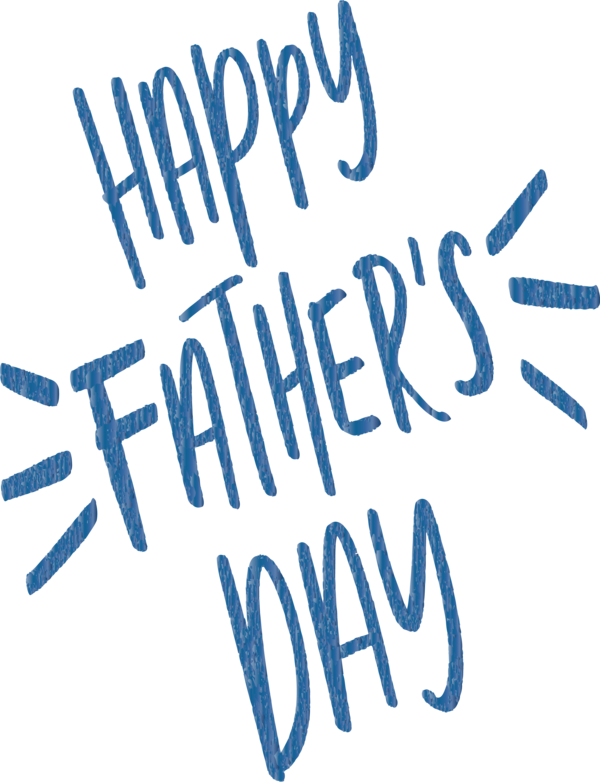 Transparent Father's Day Text Font Calligraphy for Happy Father's Day for Fathers Day