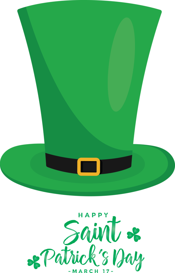 Transparent St. Patrick's Day Green Costume hat Costume accessory for Saint Patrick for St Patricks Day