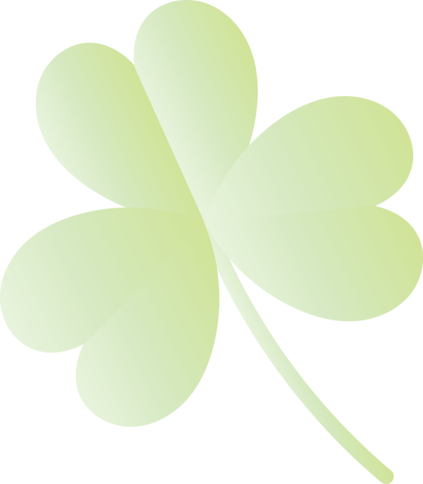 Transparent St. Patrick's Day Green Leaf Petal for Saint Patrick for St Patricks Day