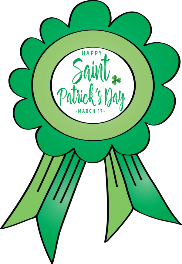 Transparent St. Patrick's Day Green Leaf Line art for Saint Patrick for St Patricks Day