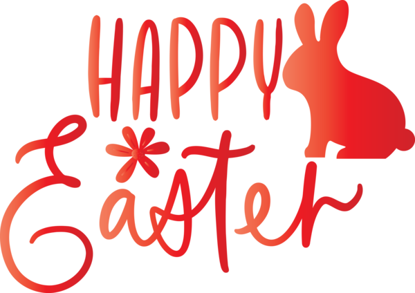 Transparent Easter Text Font for Easter Day for Easter