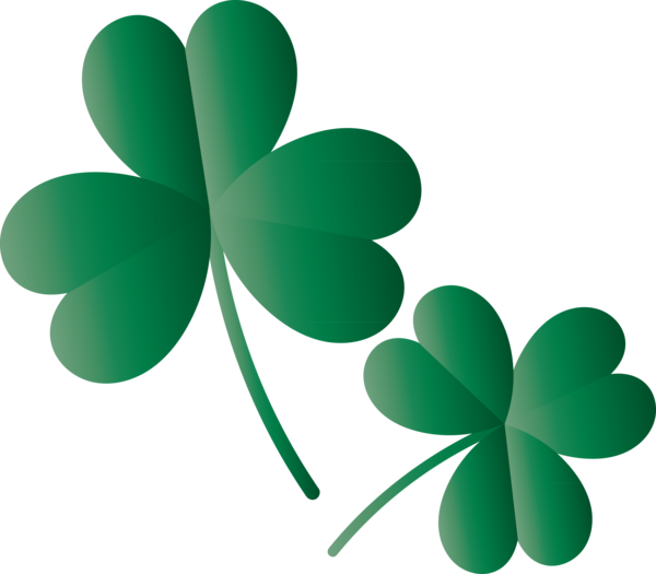 Transparent St. Patrick's Day Leaf Green Symbol for Saint Patrick for St Patricks Day