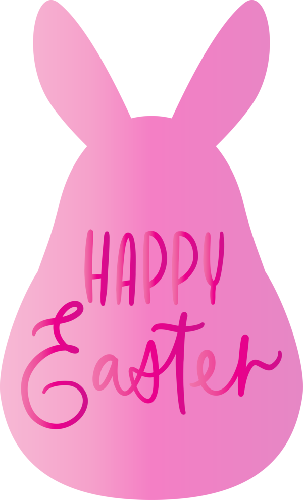 Transparent Easter Pink Magenta Font for Easter Day for Easter