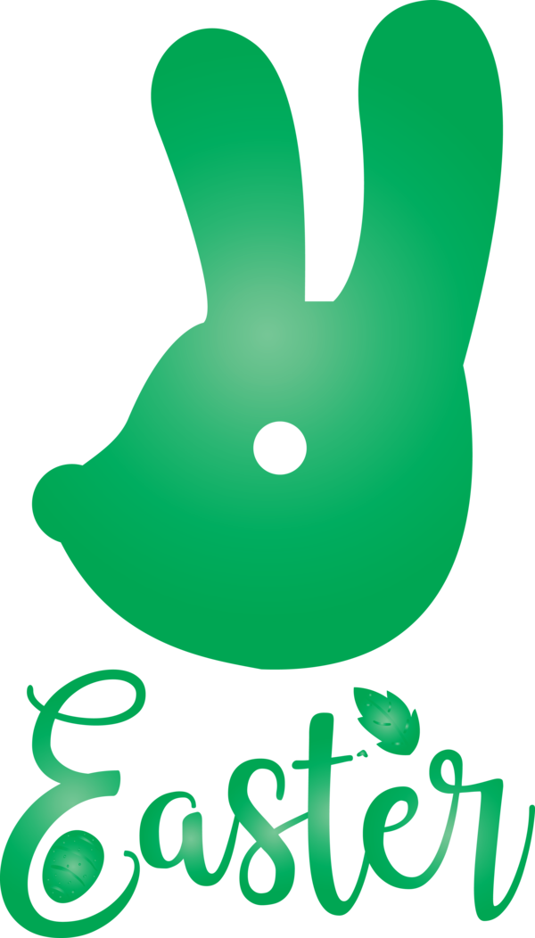 Transparent Easter Green Font Symbol for Easter Day for Easter