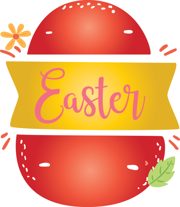 Transparent Easter Text for Easter Egg for Easter