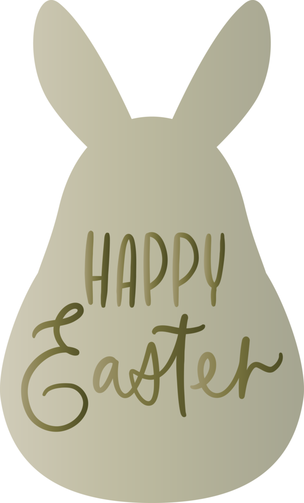 Transparent Easter Rabbit Font Whiskers for Easter Day for Easter