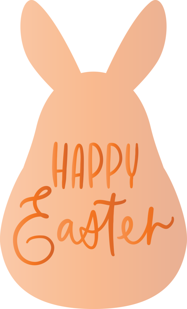 Transparent Easter Nose Orange Rabbit for Easter Day for Easter