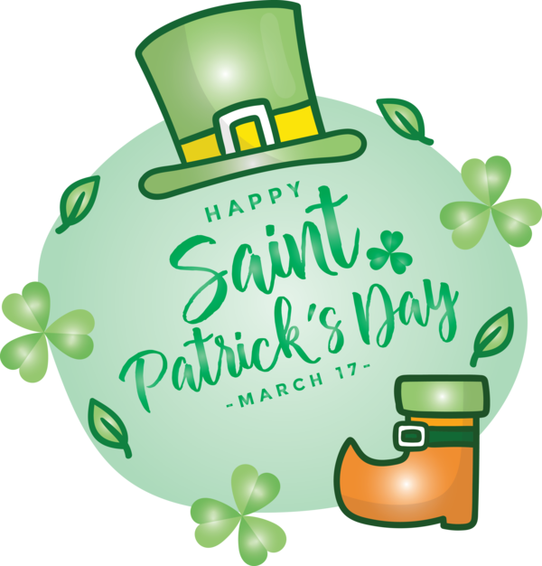 Transparent St. Patrick's Day Green Shamrock Saint patrick's day for Saint Patrick for St Patricks Day