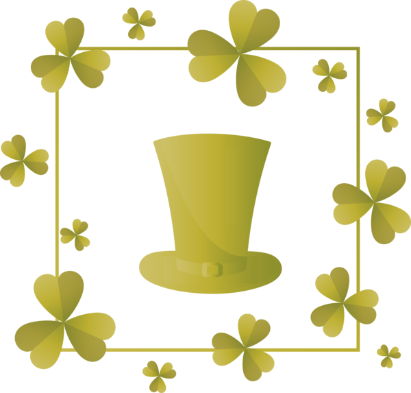 Transparent St. Patrick's Day Leaf Symbol Plant for Saint Patrick for St Patricks Day