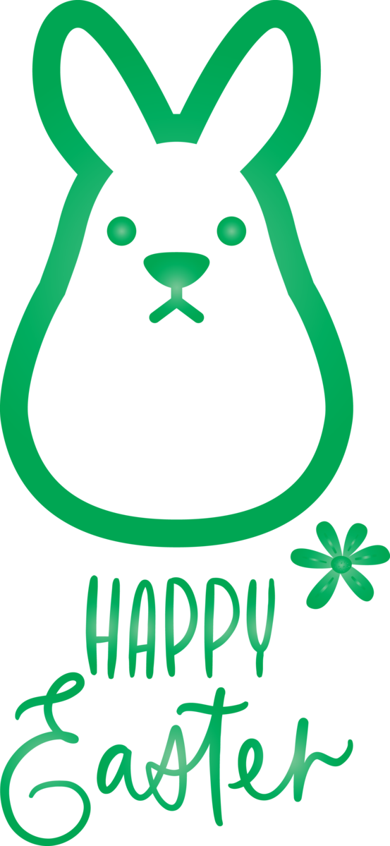 Transparent Easter Green Font Smile for Easter Day for Easter