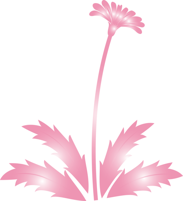 Transparent Easter Pink Flower Plant for Easter Flower for Easter