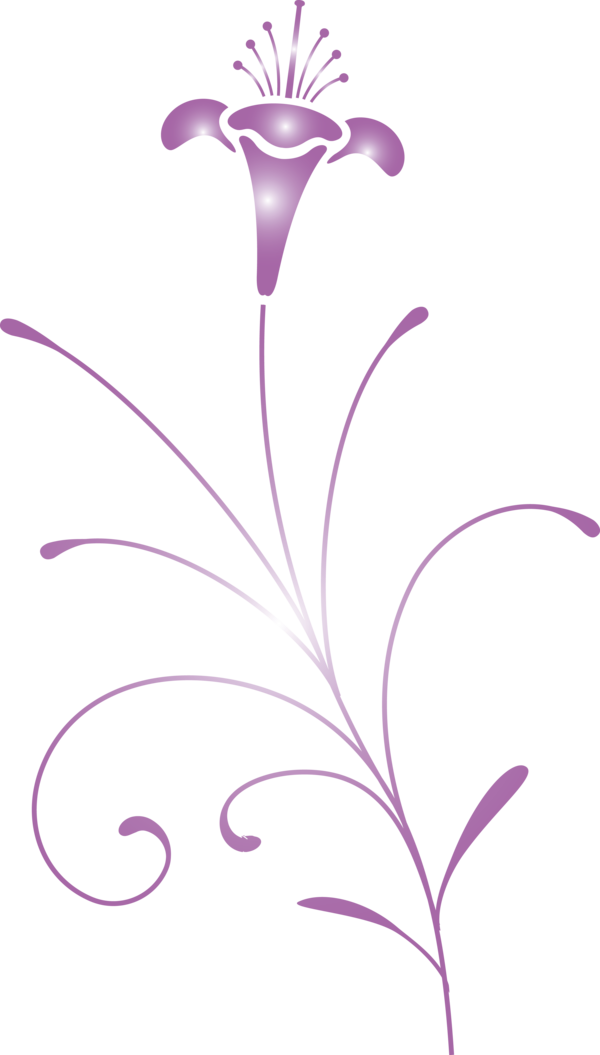 Transparent Easter Violet Lilac Purple for Easter Flower for Easter