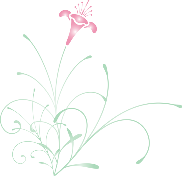 Transparent Easter Flower Pedicel Plant for Easter Flower for Easter