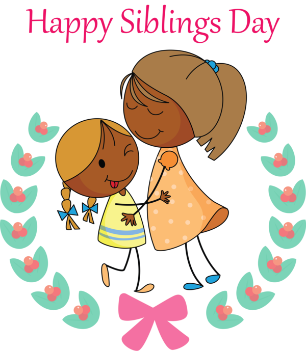Transparent Siblings Day Cartoon Sharing Happy for Happy Siblings Day for Siblings Day