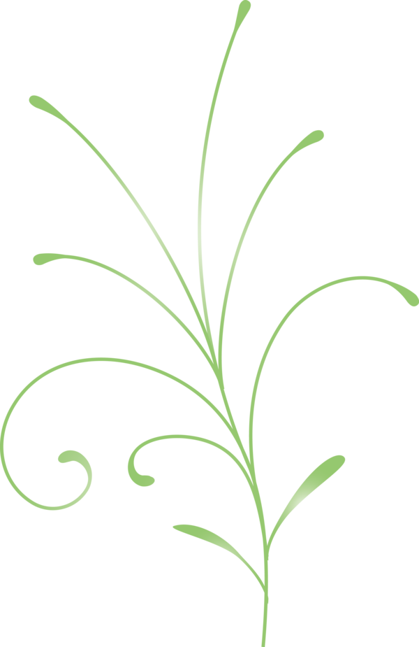 Transparent Easter Leaf Grass Plant for Easter Flower for Easter