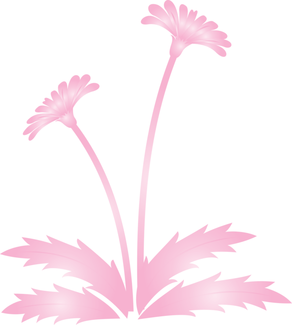 Transparent Easter Flower Pink Plant for Easter Flower for Easter