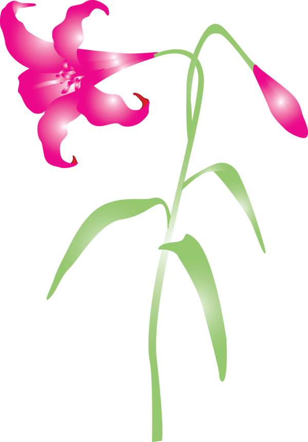 Transparent Easter Flower Plant Pink for Easter Flower for Easter