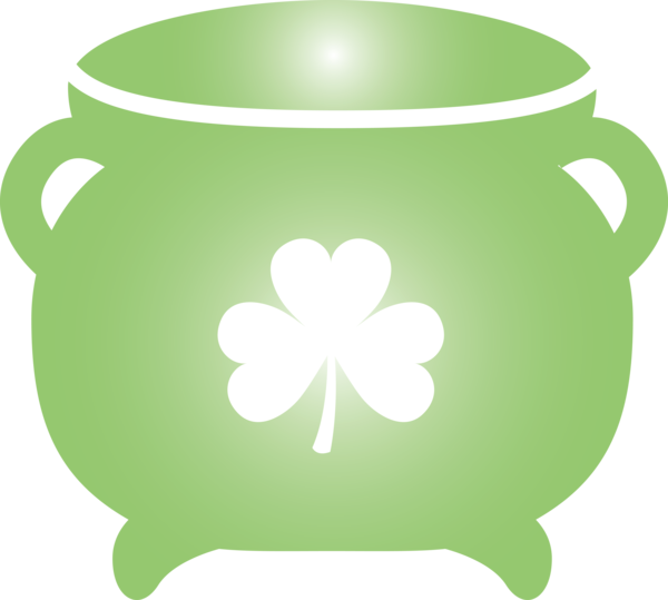 Transparent St. Patrick's Day Green Serveware Drinkware for Saint Patrick for St Patricks Day