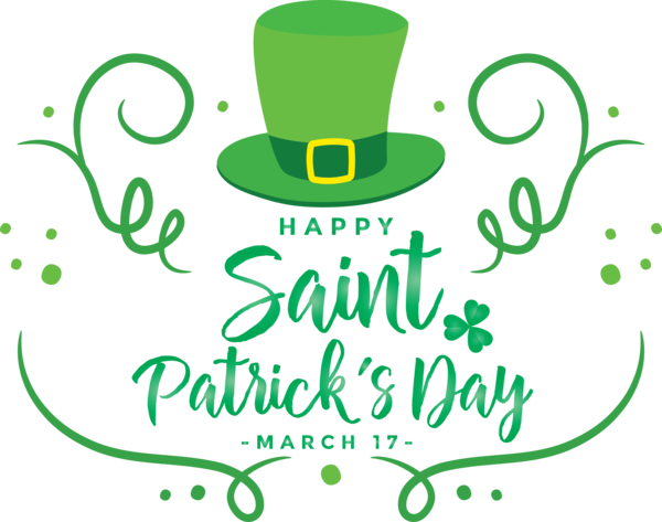 Transparent St. Patrick's Day Green Font Saint patrick's day for Saint Patrick for St Patricks Day