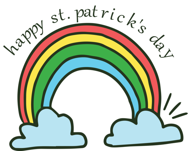 Transparent St. Patrick's Day Green Arch Circle for Saint Patrick for St Patricks Day