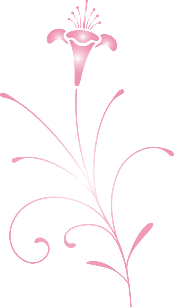 Transparent Easter Pink Flower Plant for Easter Flower for Easter