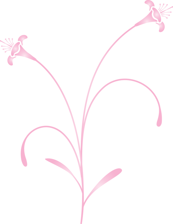 Transparent Easter Pink Plant Leaf for Easter Flower for Easter