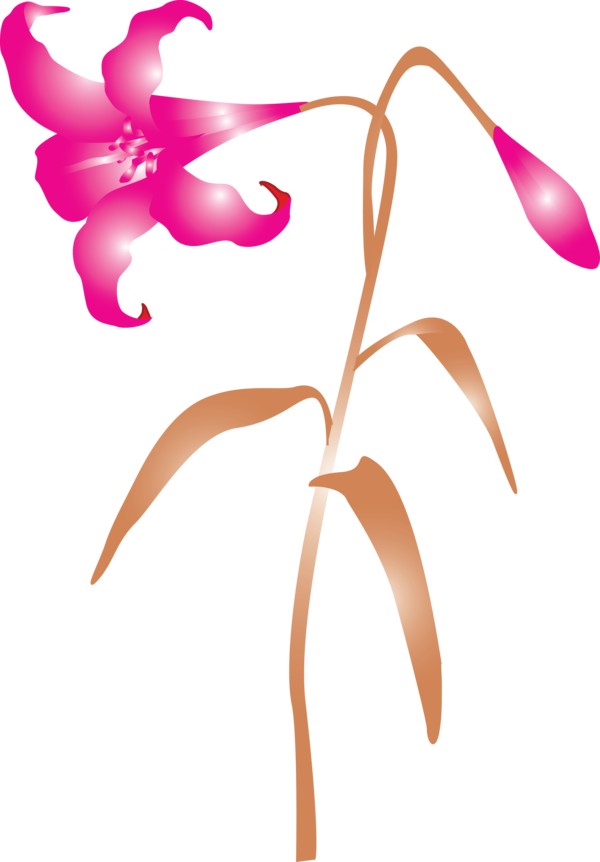 Transparent Easter Pink Leaf Plant for Easter Flower for Easter