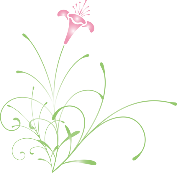 Transparent Easter Flower Plant Pedicel for Easter Flower for Easter