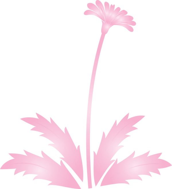 Transparent Easter Flower Pink Plant for Easter Flower for Easter