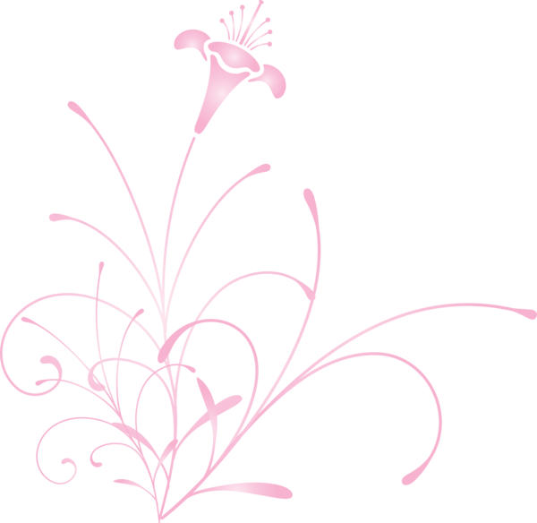 Transparent Easter Pink Pedicel Plant for Easter Flower for Easter