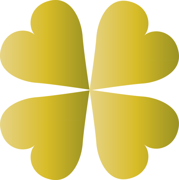 Transparent St. Patrick's Day Leaf Yellow Symbol for Saint Patrick for St Patricks Day