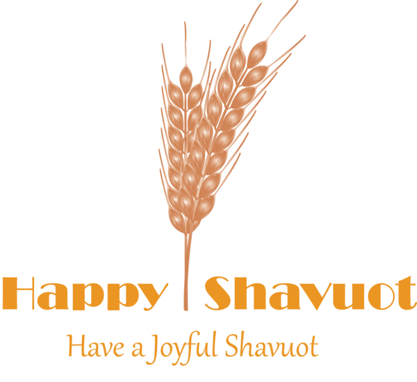 Transparent Shavuot Text Logo Line for Happy Shavuot for Shavuot
