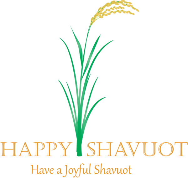 Transparent Shavuot Plant Leaf Grass for Happy Shavuot for Shavuot