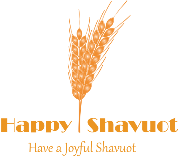 Transparent Shavuot Logo Line Grass family for Happy Shavuot for Shavuot