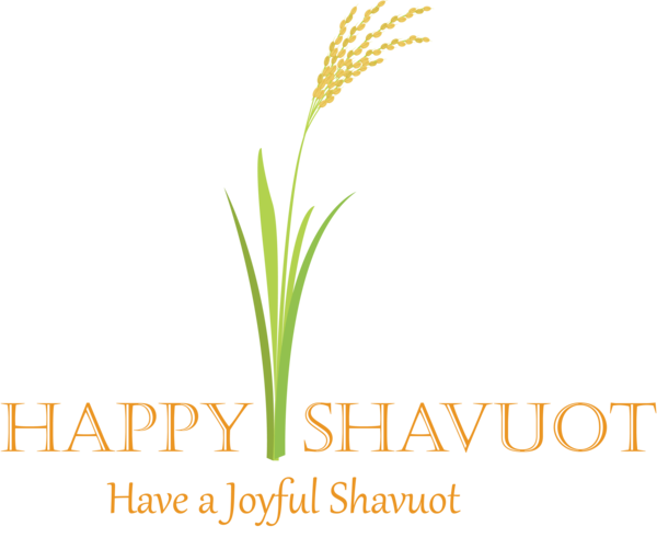 Transparent Shavuot Grass Plant Leaf for Happy Shavuot for Shavuot