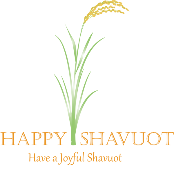Transparent Shavuot Plant Flower Grass for Happy Shavuot for Shavuot