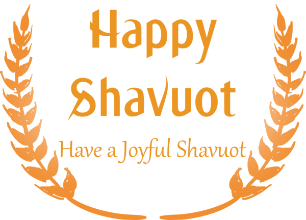 Transparent Shavuot Line Font for Happy Shavuot for Shavuot