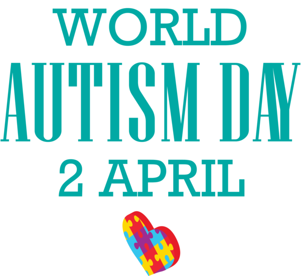 Transparent Autism Awareness Day Text Font Line for World Autism Awareness Day for Autism Awareness Day
