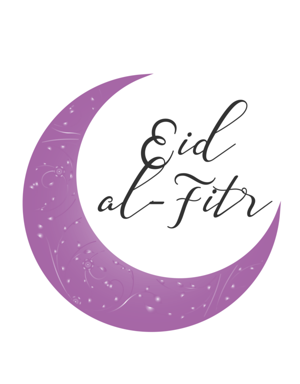 Transparent Eid al Fitr Violet Purple Font for Id al fitr for Eid Al Fitr