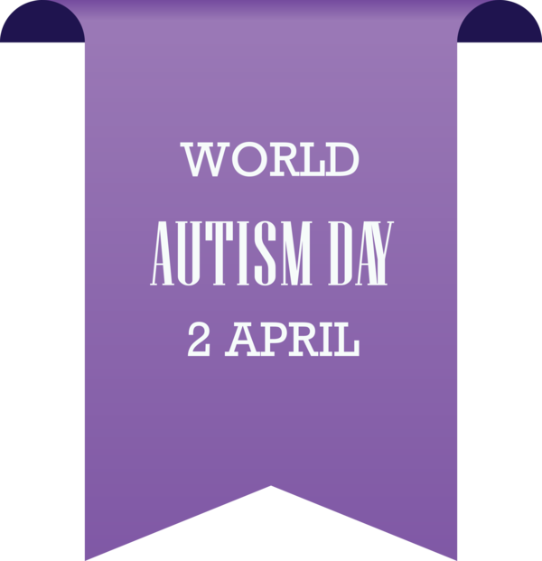 Transparent Autism Awareness Day Violet Purple Text for World Autism Awareness Day for Autism Awareness Day