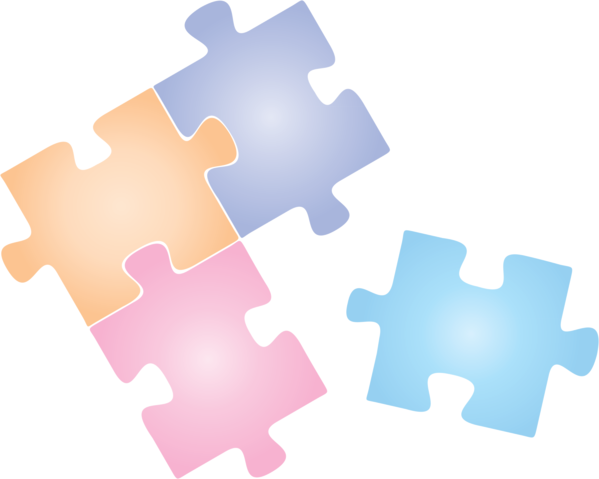 Transparent Autism Awareness Day Jigsaw puzzle Puzzle Design for World Autism Awareness Day for Autism Awareness Day