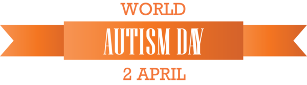Transparent Autism Awareness Day Font Orange Text for World Autism Awareness Day for Autism Awareness Day