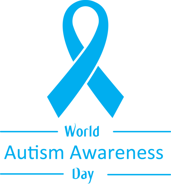 Transparent Autism Awareness Day Text Font Azure for World Autism Awareness Day for Autism Awareness Day